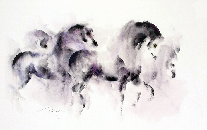 La Mandana painting of horses